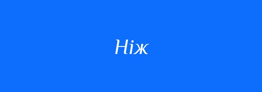 Омоніми до слова Ніж