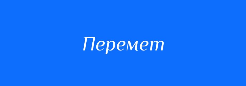 Омоніми до слова Перемет